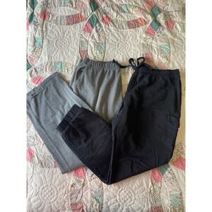 2 Womens Lounge Pants No Boundaries Cargo Joggers White Stag Petite XL Pockets